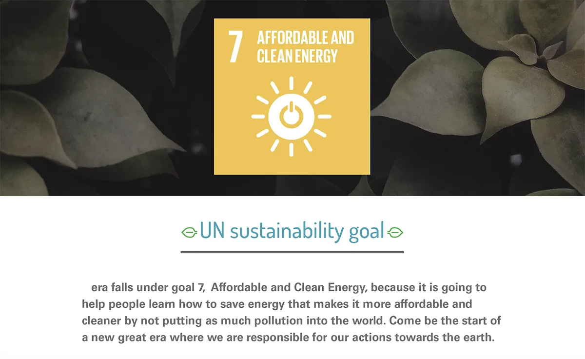 era sustainability goal